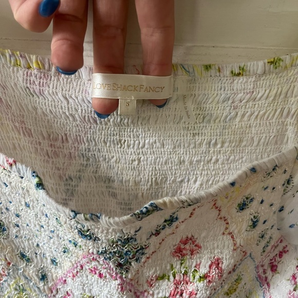 LoveShackFancy Pastel Floral Long Sleeve Dress - Picture 2 of 4